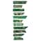 12 Pack: Green Dyed Imperial Jasper Stick Beads by Bead Landing™
